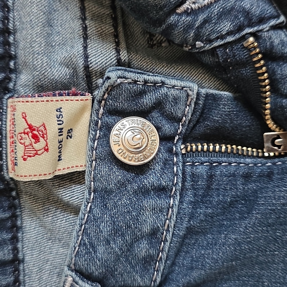 True Religion Straight Boot Cut Blue Jeans - Picture 8 of 11